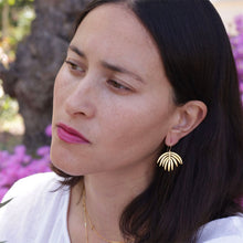 Load image into Gallery viewer, Palm Frond Earrings Amano Studio