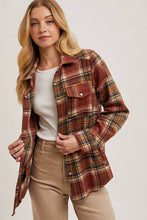 Load image into Gallery viewer, Button Down Plaid Shacket