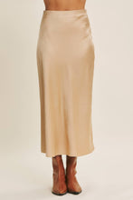 Load image into Gallery viewer, Silky Satin Bias Cut Skirt