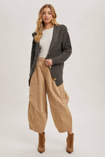 Load image into Gallery viewer, Ash Grey Button Down Sweater Cardigan