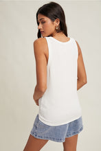 Load image into Gallery viewer, Basic Scoop Neck Ribbed Knit Tank