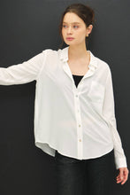 Load image into Gallery viewer, Classic White Button Up Blouse
