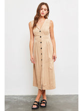 Load image into Gallery viewer, V-Neck Maxi Dress Mustard Seed
