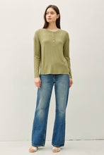 Load image into Gallery viewer, Buttery Soft Henley Top