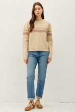 Load image into Gallery viewer, Crew Neck Striped Sweater