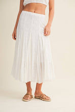 Load image into Gallery viewer, Floral Lace Contrast Panel Skirt
