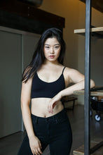 Load image into Gallery viewer, Black Basic Low Back Bralette Leto Accessories