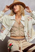 Load image into Gallery viewer, Patchwork Cropped Jacket Pol