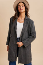 Load image into Gallery viewer, Herringbone Duster Coat