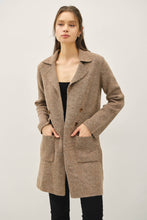 Load image into Gallery viewer, Brown Basic Sweater Coat