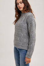 Load image into Gallery viewer, Grey Cable Knit Sweater BluIvy