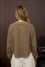 Load image into Gallery viewer, Snap Button Mock Neck Long Sleeve Top