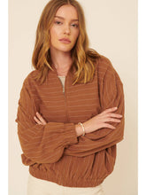 Load image into Gallery viewer, Pinstripe Bomber Jacket Promesa