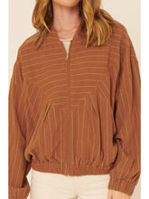 Load image into Gallery viewer, Pinstripe Bomber Jacket Promesa