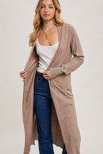Load image into Gallery viewer, Latte Longline Cardigan BluIvy