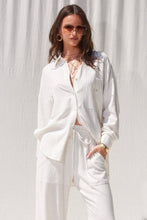 Load image into Gallery viewer, Stripe Linen Shirt Top