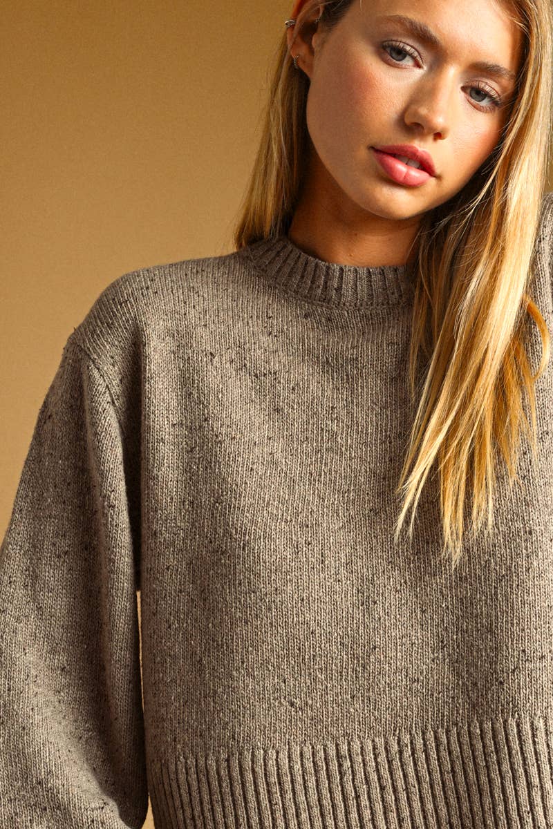 Olive Slight Bell Sleeve Sweater