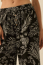 Load image into Gallery viewer, Floral-Print Elastic-Waist Wide-Leg Pants
