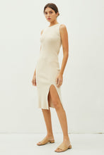 Load image into Gallery viewer, Ribbed Leg Slit Midi Dress Be Cool