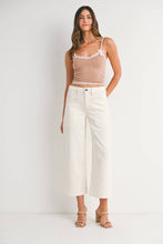 Load image into Gallery viewer, High Rise Cropped Wide Leg