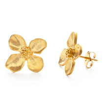 Load image into Gallery viewer, Dogwood Flower Stud Earrings Amano Studio