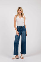 Load image into Gallery viewer, LTJ Dark Wide Leg Jeans With Seam Lines