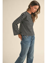 Load image into Gallery viewer, Perfect Striped Long Sleeve Shirt Miou Muse