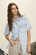 Load image into Gallery viewer, Light Denim Shirt Blu Pepper