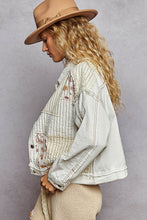 Load image into Gallery viewer, Patchwork Cropped Jacket Pol