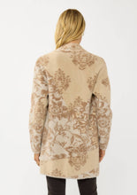 Load image into Gallery viewer, Floral Colorblock Knit Cardigan with Pockets
