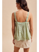 Load image into Gallery viewer, Pintuck Lace Tank