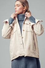 Load image into Gallery viewer, Oversized Sherpa Lined Corduroy Shacket