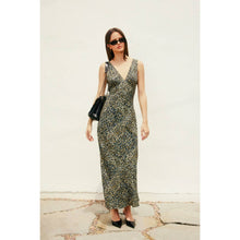 Load image into Gallery viewer, Wild Thoughts Plunging Tie Back Maxi Dress