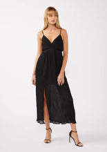 Load image into Gallery viewer, Pleated Surplice Maxi Dress