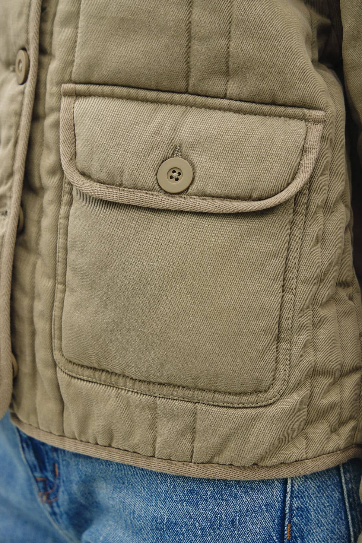 Olive Quilted Jacket