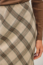 Load image into Gallery viewer, Ruther Plaid Midi Skirt Be Cool