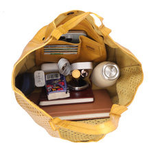 Load image into Gallery viewer, Mustard Tour Leather Tote