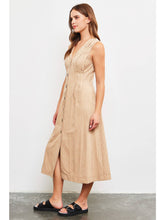 Load image into Gallery viewer, V-Neck Maxi Dress Mustard Seed