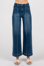 Load image into Gallery viewer, LTJ Dark Wide Leg Jeans With Seam Lines