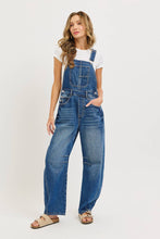 Load image into Gallery viewer, Denim Barrel Leg Overalls