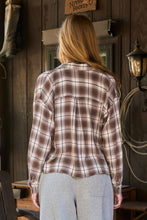 Load image into Gallery viewer, Plaid Boxy Long Sleeve Shirt
