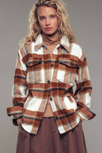 Load image into Gallery viewer, Plaid Button-Down Jacket