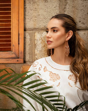 Load image into Gallery viewer, Beaded Handwoven Taos Fringe Earrings