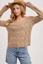 Load image into Gallery viewer, Lace Back Knit Pullover
