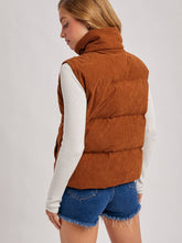 Load image into Gallery viewer, Camel Corduroy Vest BluIvy