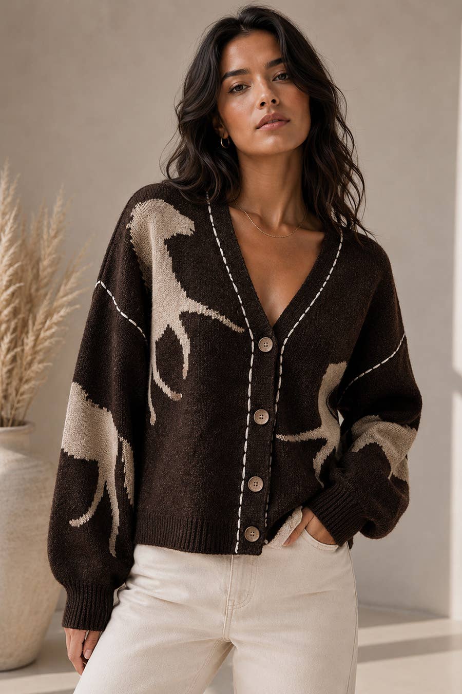 Chocolate Horse Cardigan