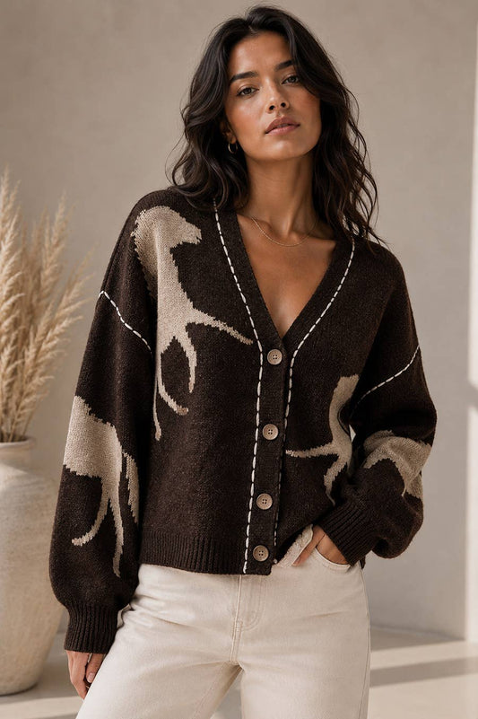 Chocolate Horse Cardigan