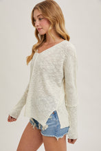Load image into Gallery viewer, Ivory Sheer Loose-Fit Pullover 
