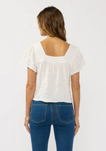 Load image into Gallery viewer, Square Neck Puff Sleeve Gauze Top
