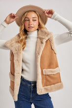Load image into Gallery viewer, Faux Suede Vest BluIvy
